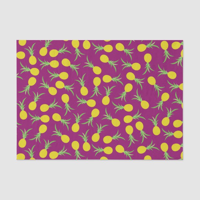 Pineapple Cute Kid's Birthday Party Summer Tissue Paper (Front)
