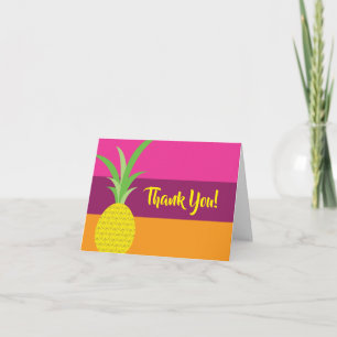 Pineapple Cute Summer 1st Birthday Party Theme Card