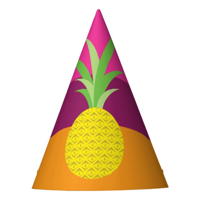 Pineapple Cute Summer 1st Birthday Party Theme Party Hat (Front)