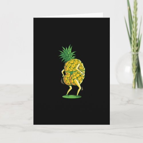 Pineapple Dancing Card