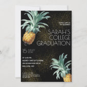Pineapple Delight Luau Graduation Party Invitation (Front)