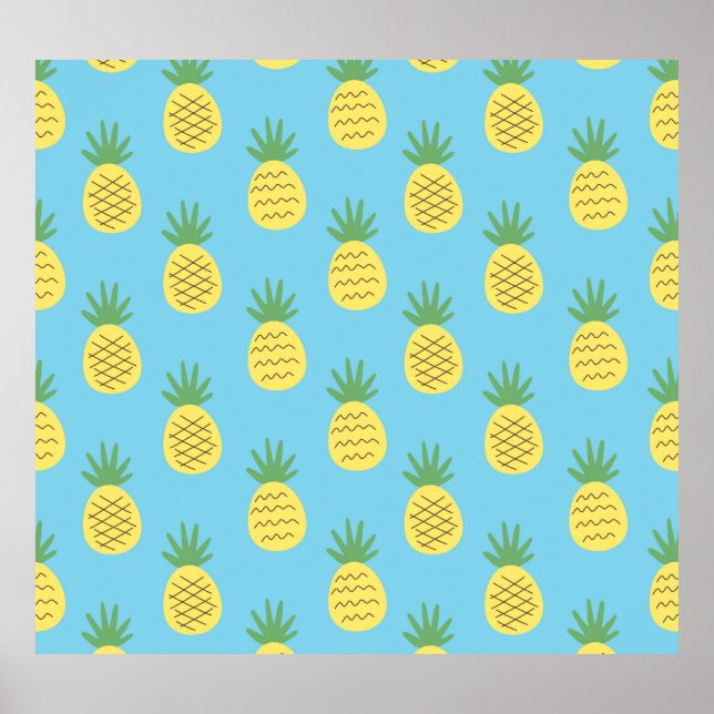 Pineapple Delight: Tropical Fruit Print (Front)
