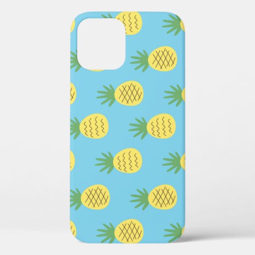 Pineapple Delight Tropical Fruit Print iPhone 12 Case