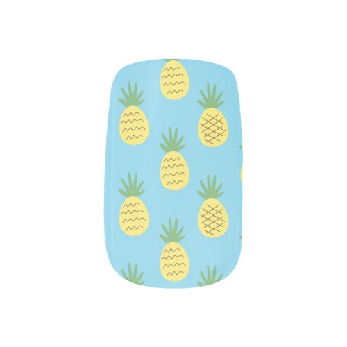 Pineapple Delight Tropical Fruit Print Minx Nail Art