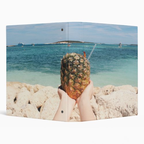 pineapple dessert sea 3 ring binder