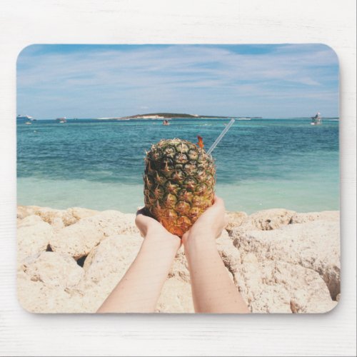 pineapple dessert sea mouse pad