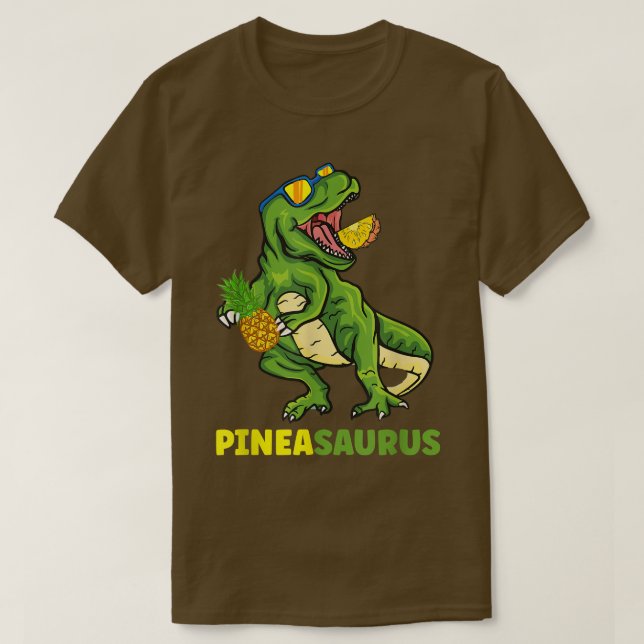 Pineapple Dinosaurs Tropical For Summer Kids Boys  T-Shirt (Design Front)