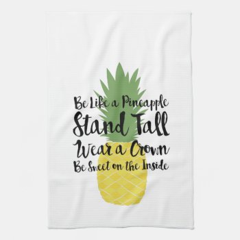 Pineapple Dish Towel by BrynjaDesigns at Zazzle