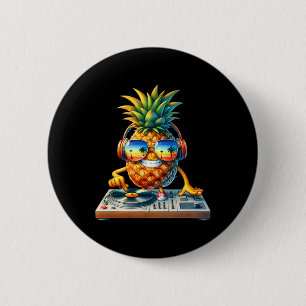 Pineapple Dj Tropical Beats Aloha Beaches Hawaii H Button