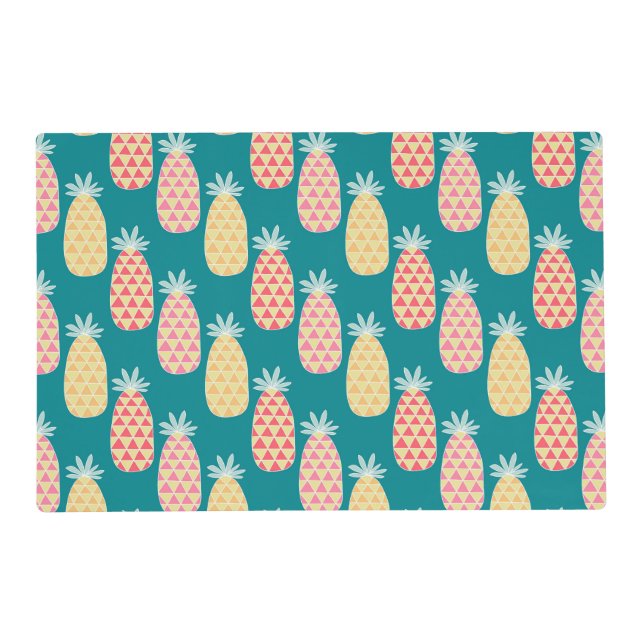 Pineapple Doodle Pattern 2 Placemat (Front)