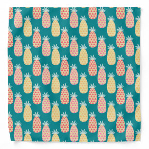 Pineapple Doodle Pattern Bandana