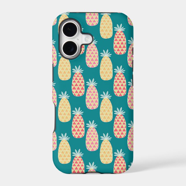 Pineapple Doodle Pattern Iphone Case (Back)
