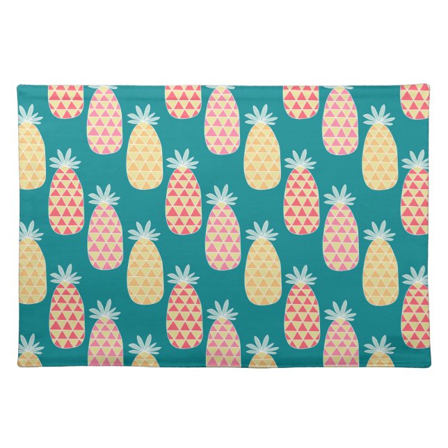 Pineapple Doodle Pattern Placemat (Front)