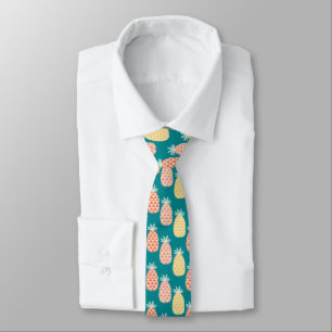 Pineapple Doodle Pattern Tie