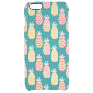 Pineapple Doodle Pattern Clear iPhone 6 Plus Case