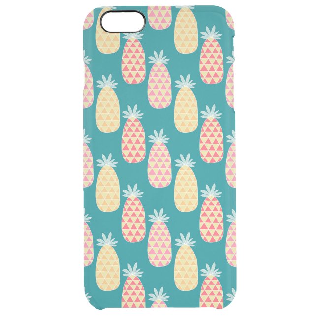 Pineapple Doodle Pattern Uncommon iPhone Case (Back)