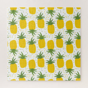 Pineapple Dots: Summer Fruit Design Jigsaw Puzzle