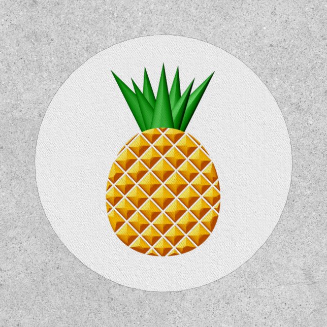 Pineapple Drawing In Yellow And Green Patch (Front)