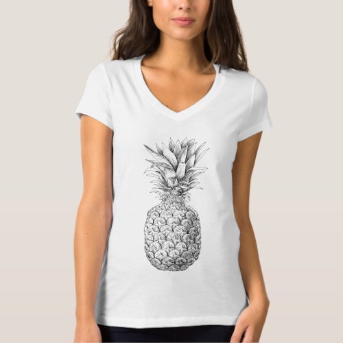 Pineapple drawing T_Shirt