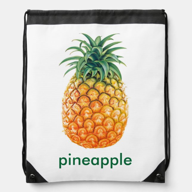 Pineapple Drawstring Bag (Front)