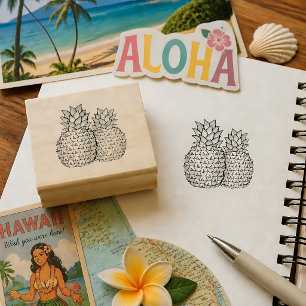 Pineapple Duo Rubber Stamp