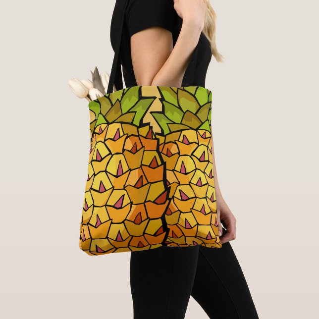 Pineapple Duo Tote Bag (Close Up)