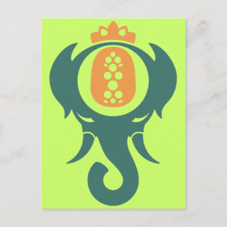 Pineapple Elephant Postcard