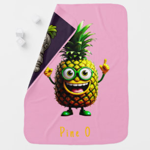 Pineapple Empire Baby Blanket, Pine O/Coat of Arms Blanket