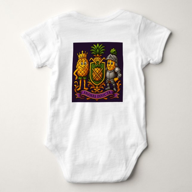 Pineapple Empire  Baby Bodysuit (Back)