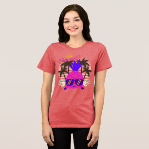 Pineapple Enjoying the Summer Tri-Blend Shirt