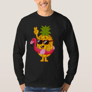 Pineapple flamingo on Flamingo Swinging Swinger M T-Shirt