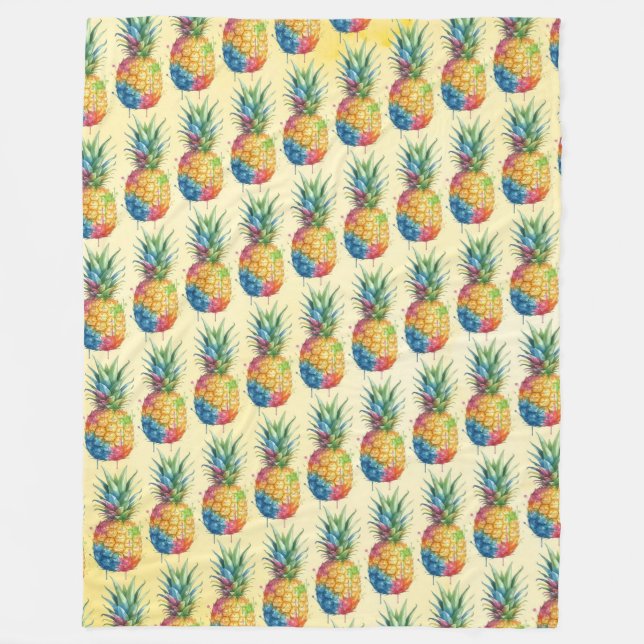 Pineapple Fleece Blanket (Front)