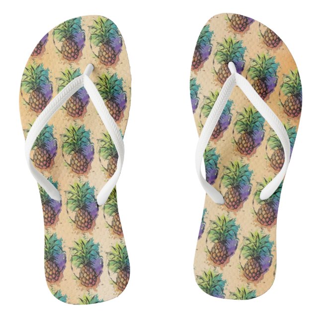 Pineapple Flip Flops (Footbed)