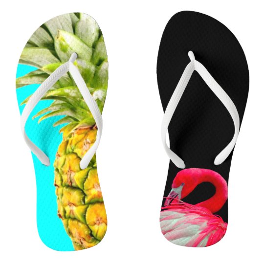 pineapple flip flops