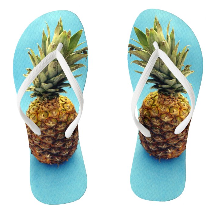pineapple flip flops