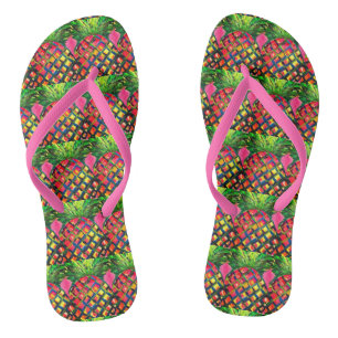 Pineapple Flip Flops