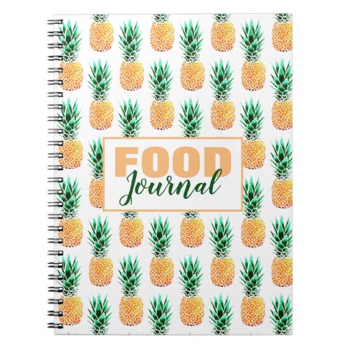 Pineapple Food Journal Spiral Photo Notebook