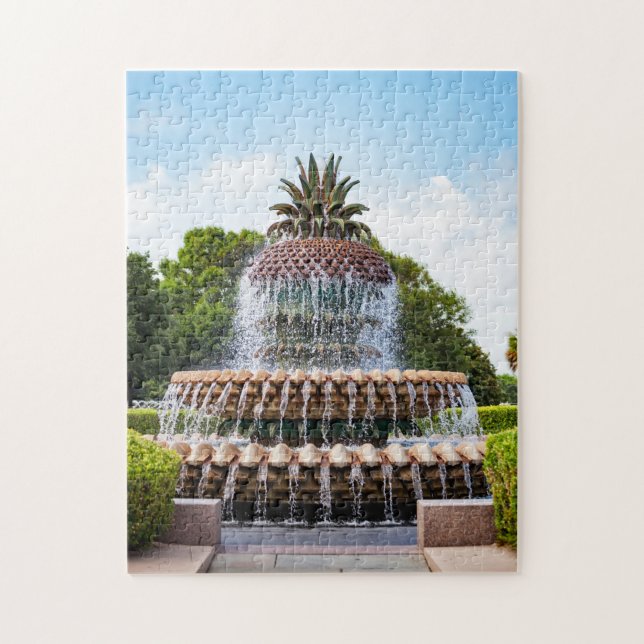 Pineapple Fountain in Charleston, SC Jigsaw Puzzle (Vertical)