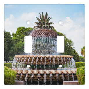 Pineapple Fountain in Charleston, SC Light Switch Cover