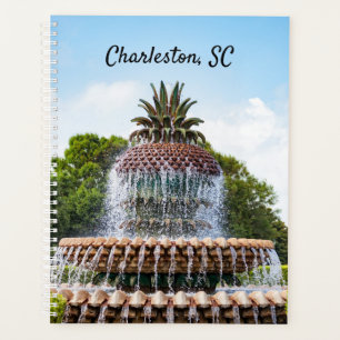 Pineapple Fountain in Charleston, SC Planner