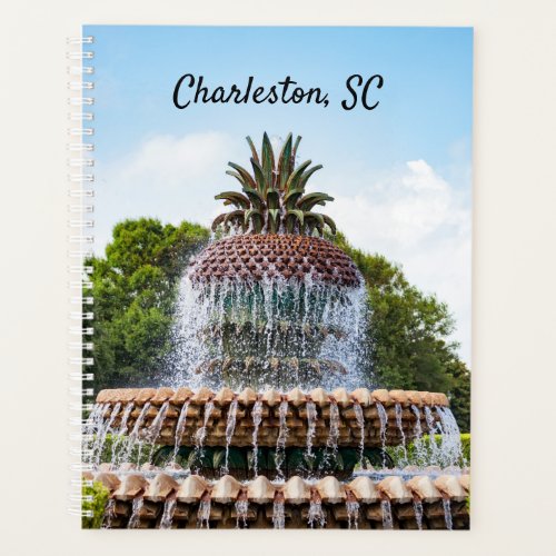 Pineapple Fountain in Charleston SC Planner