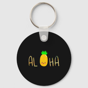 Pineapple Fruit Aloha Beaches Hawaii - Hawaiian  Keychain