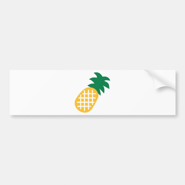 Pineapple fruit bumper sticker (Front)
