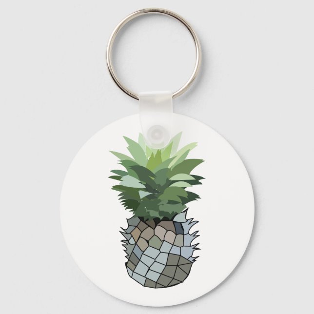 Pineapple Fruit Cute Ananas  Keychain (Front)