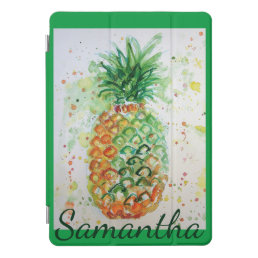 Pineapple Fruit Food Tropical Vibes Orange Lime iP iPad Pro Cover