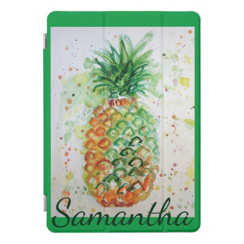 Pineapple Fruit Food Tropical Vibes Orange Lime iP iPad Pro Cover