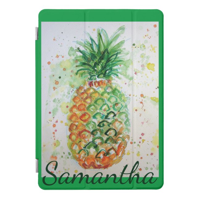 Pineapple Fruit Food Tropical Vibes Orange Lime iP iPad Pro Cover (Front)