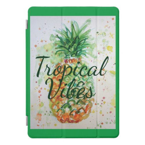 Pineapple Fruit Food Tropical Vibes Orange Lime iPad Pro Cover