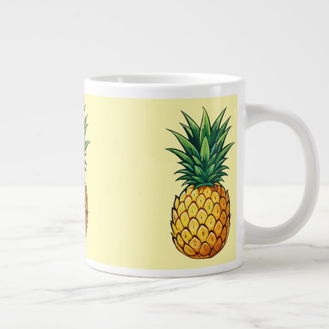 Pineapple fruit giant coffee mug (Right)