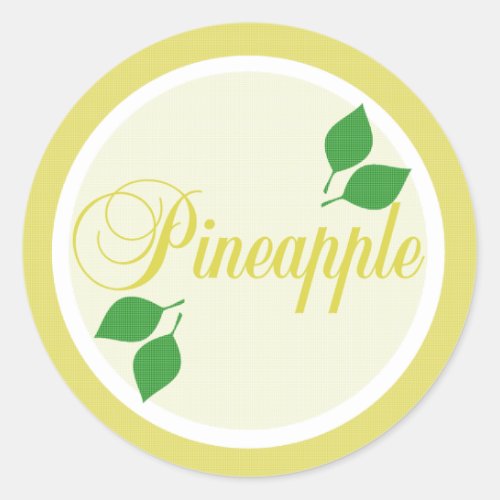 Pineapple Fruit Label Sticker